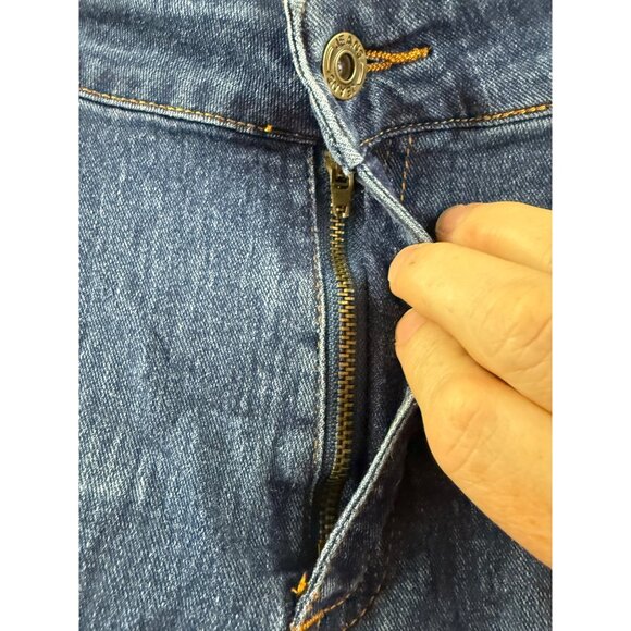 Trendy Collection Jeans Womens Size 20 Blue Skinny Distressed Denim - Picture 3 of 6